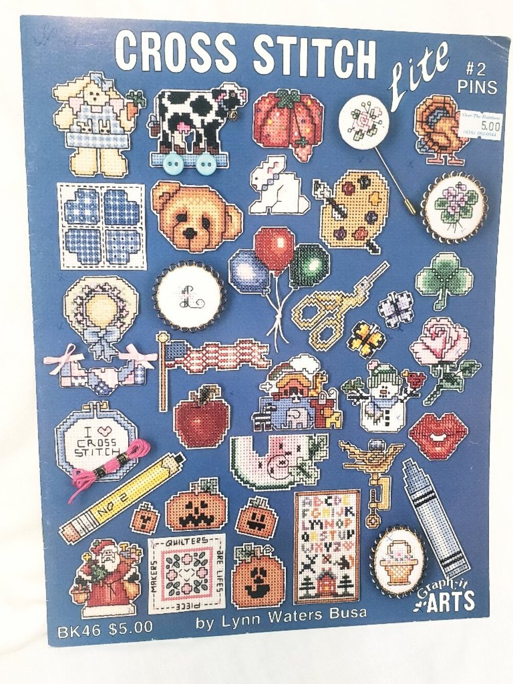 Cross Stitch Lite #2 Pins Pattern Leaflet BK46 Graph-it Arts Lynn Waters Busa